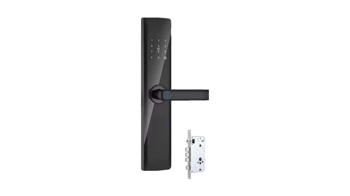 Cerradura Inteligente Digital WIFI con Huella, Codigo, Control por APP, 5 Pasadores, CI-501