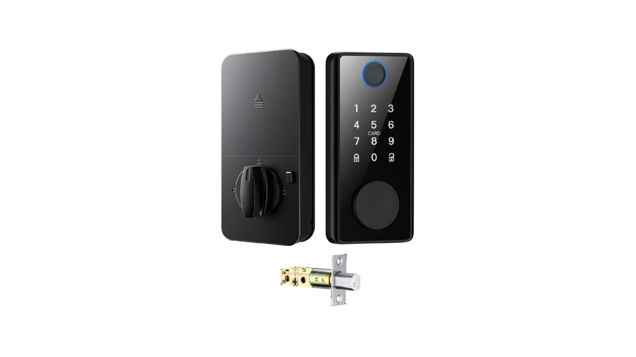 Cerrojo Inteligente Digital WIFI con Huella, Codigo, Control por APP, 1 Pasador, CI-101